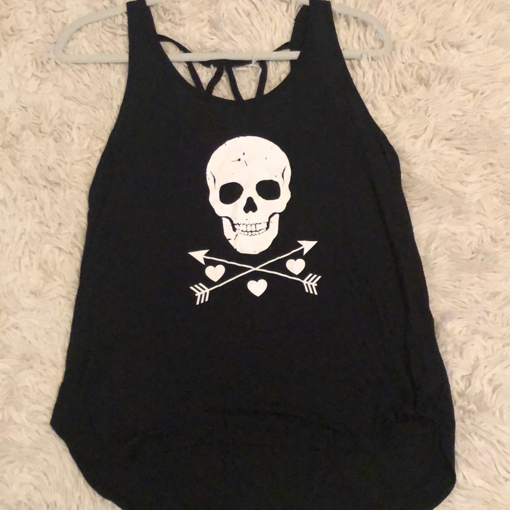 Black tank top